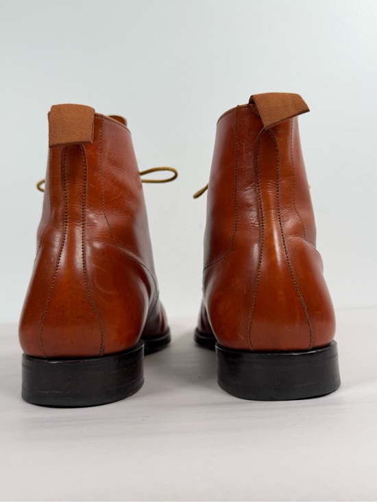 Vintage Grenson Men’s Cap Toe Leather Boots Size 9.5 B (UK 8.5E) Made In England main image 13
